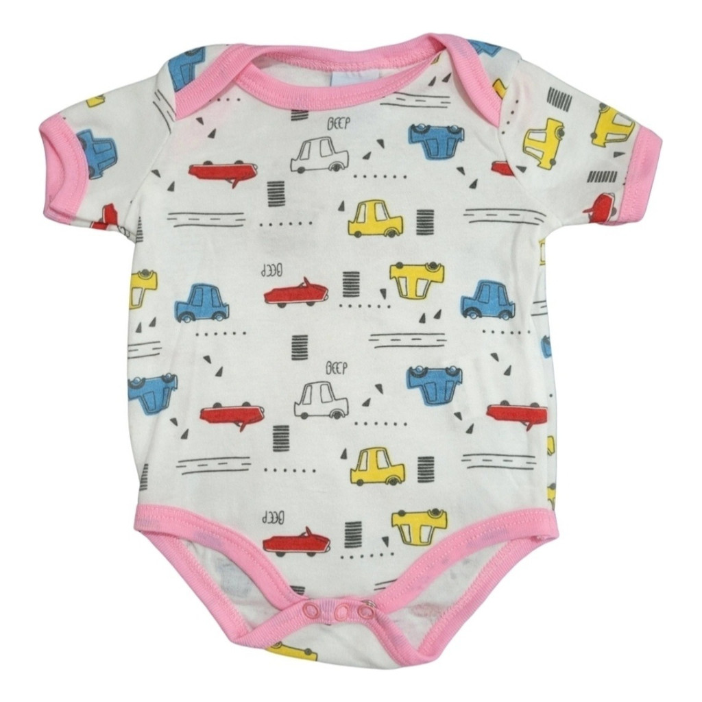 Body Bebe Menina Manga Curta Roupa De Bebê Tip Top