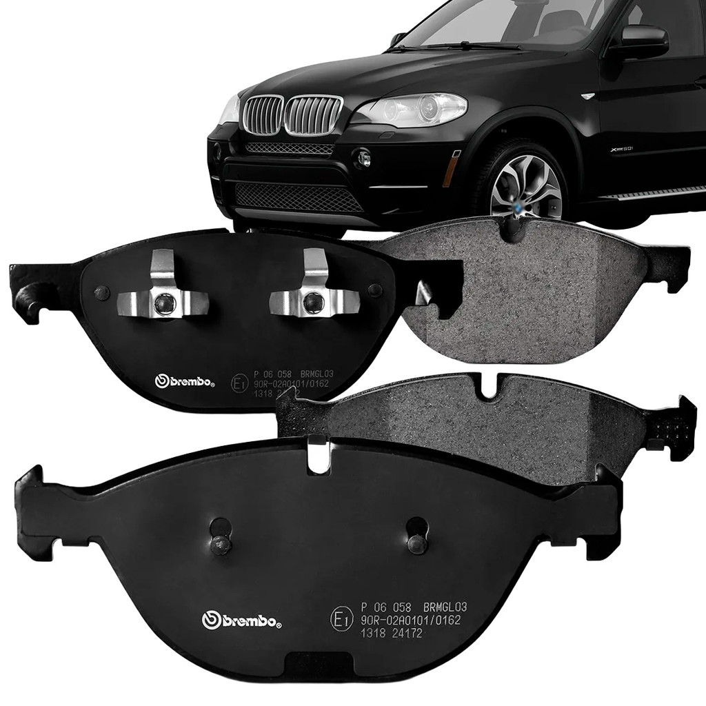 Jogo Pastilha Freio Dianteira Bmw X5 Xdrive 50i 2012 2013 2014 Low metal