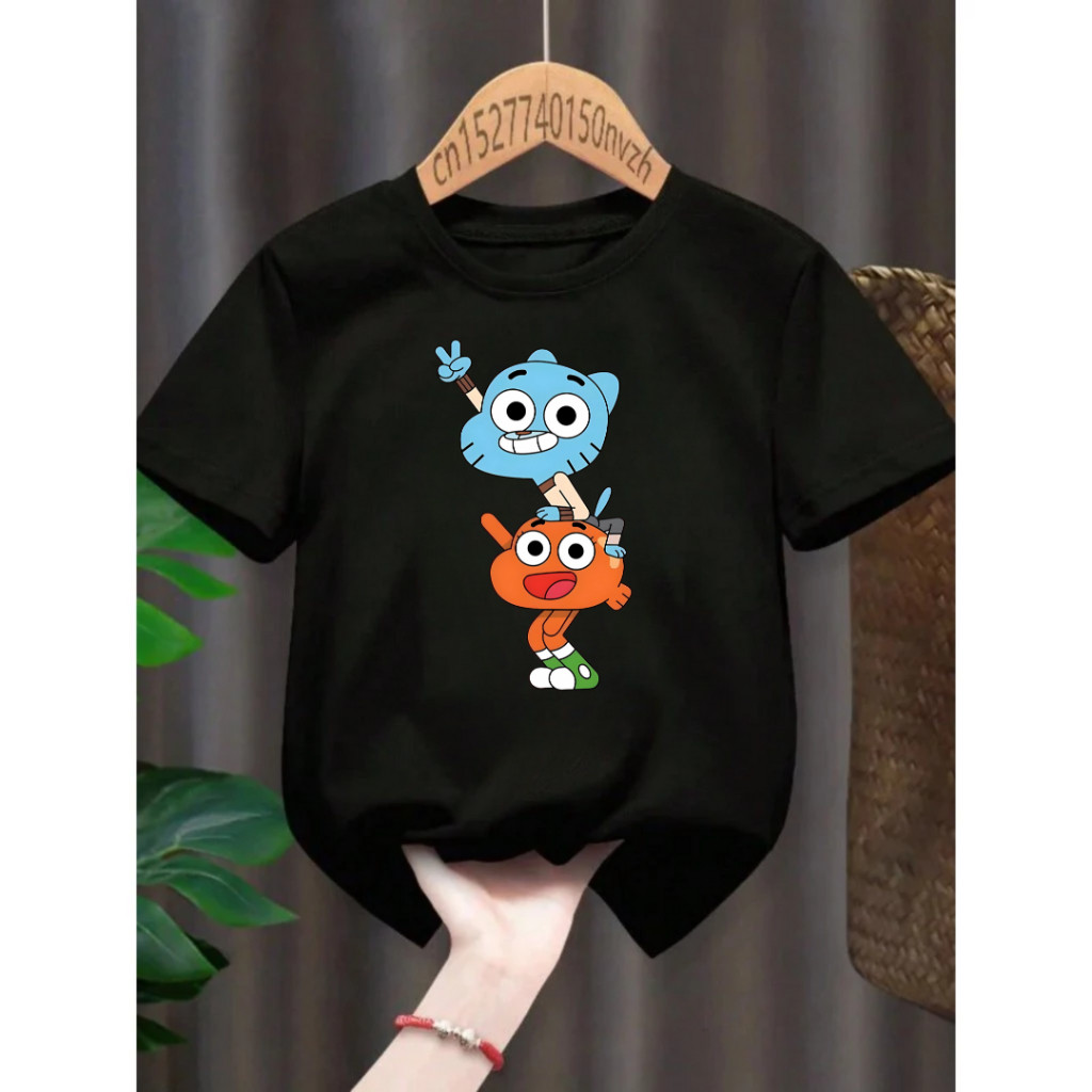 Camisa Camiseta Gumball Infantil Juvenil  Unissex Personalizada 100% Algodão mundo de gumball