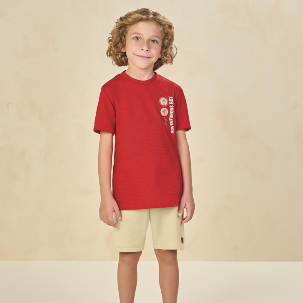 CONJUNTO MARLAN MENINO VERÃO INFANTIL CONFORTAVEL ALGODÃO DIA A DIA CAIMENTO LEVE MACIO PROMOÇÃO