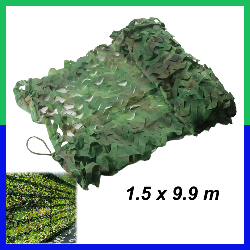 Selva Rede de camuflagem,para decoração pátio,guarda-sol,acampamento,fazenda,abrigo de carro ocultação,1,5 x 9,9 m