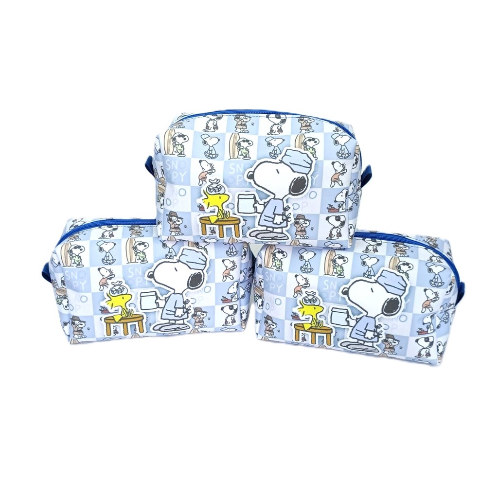 Necessaire Snoopy Enfermeiro Organizador Bolsa de Viagem Farmacinha Transporte