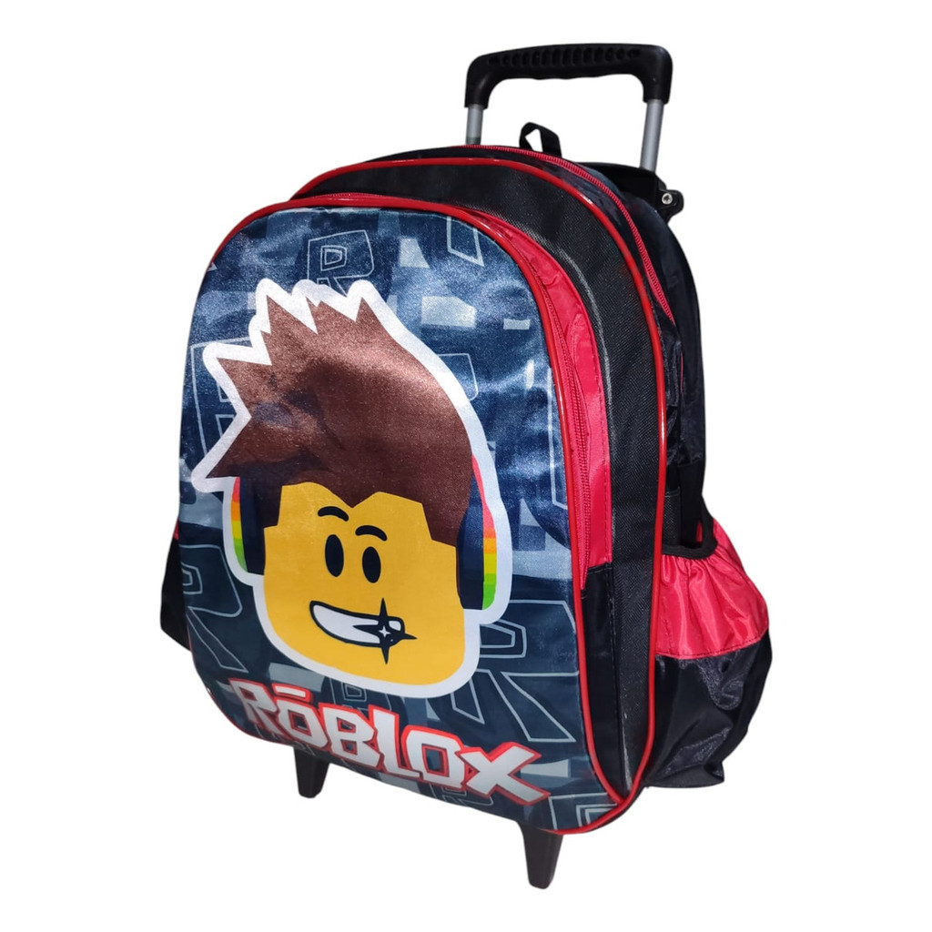 Mochila Roblox Games Infantil Bolsa  Escolar Rodinhas Aulas