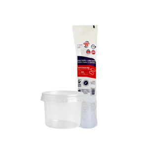 Pote 140ml c/ tampa PP transparente Ultratherm Replast 25 un em Oferta na Shopee