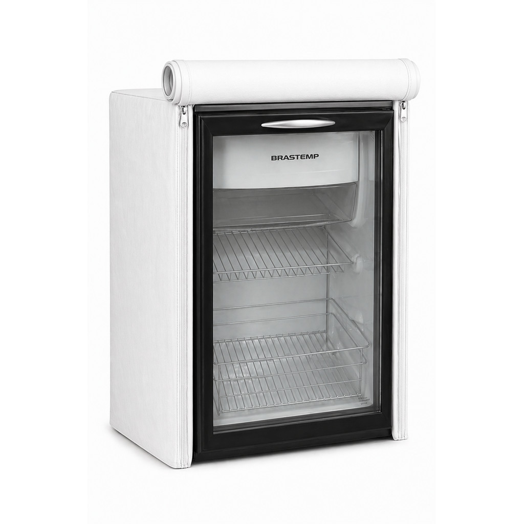 Capa Para Frigobar Brastemp 76L- Bza08ae - Corino Branco