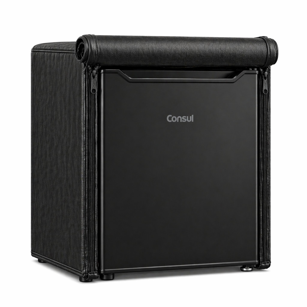 Capa Para Frigobar Consul 47L- CRC04AE - Corino Preto