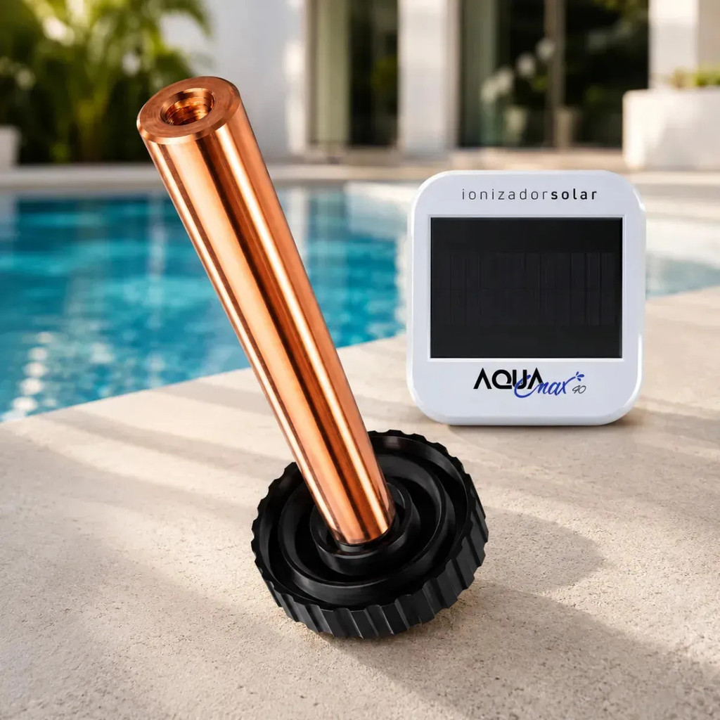 Refil Aqua4 Ionizador Solar Piscina Haste Eletrodo De Cobre Puro