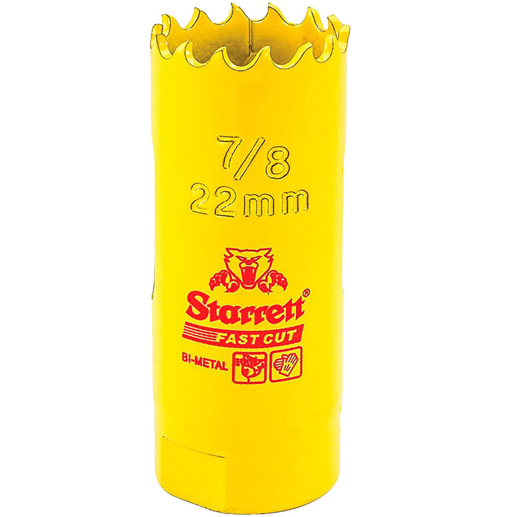 Serra Copo Fast Cut 22mm Starrett 7/8" Bi-Metal FCH0078-G
