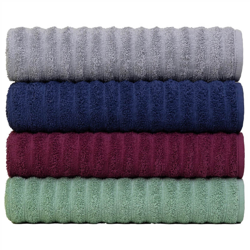 Kit 4 Toalhas De Rosto Extra Macia Fio Penteado - Soft