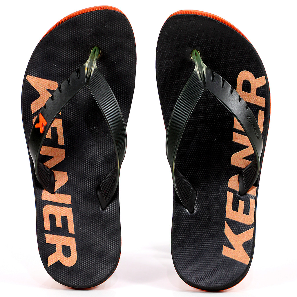Chinelo Kenner Red Preto e Laranja - Masculino