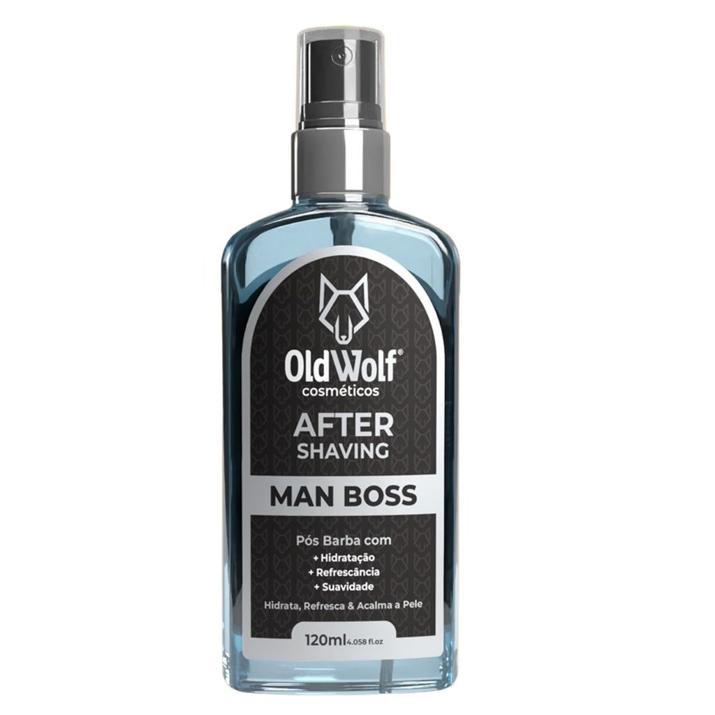 Loção Pos Barba After Shaving Man Boss Old Wolf -120ML