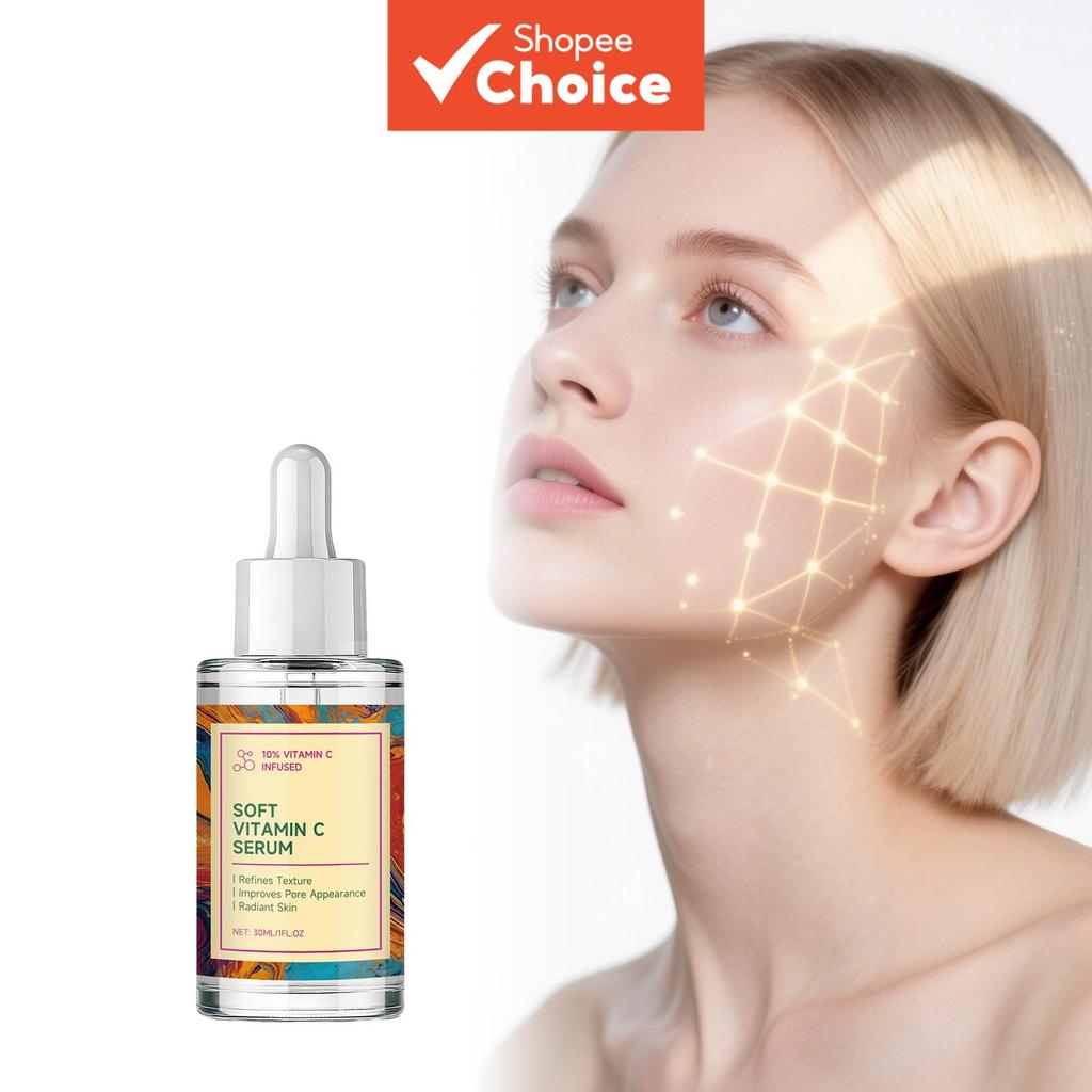 Soro Clareador de Vitamina C 30 ml para o Rosto – Glicerina, Ácido Ascórbico | Hidratação Profunda, Tom Uniforme, Pele