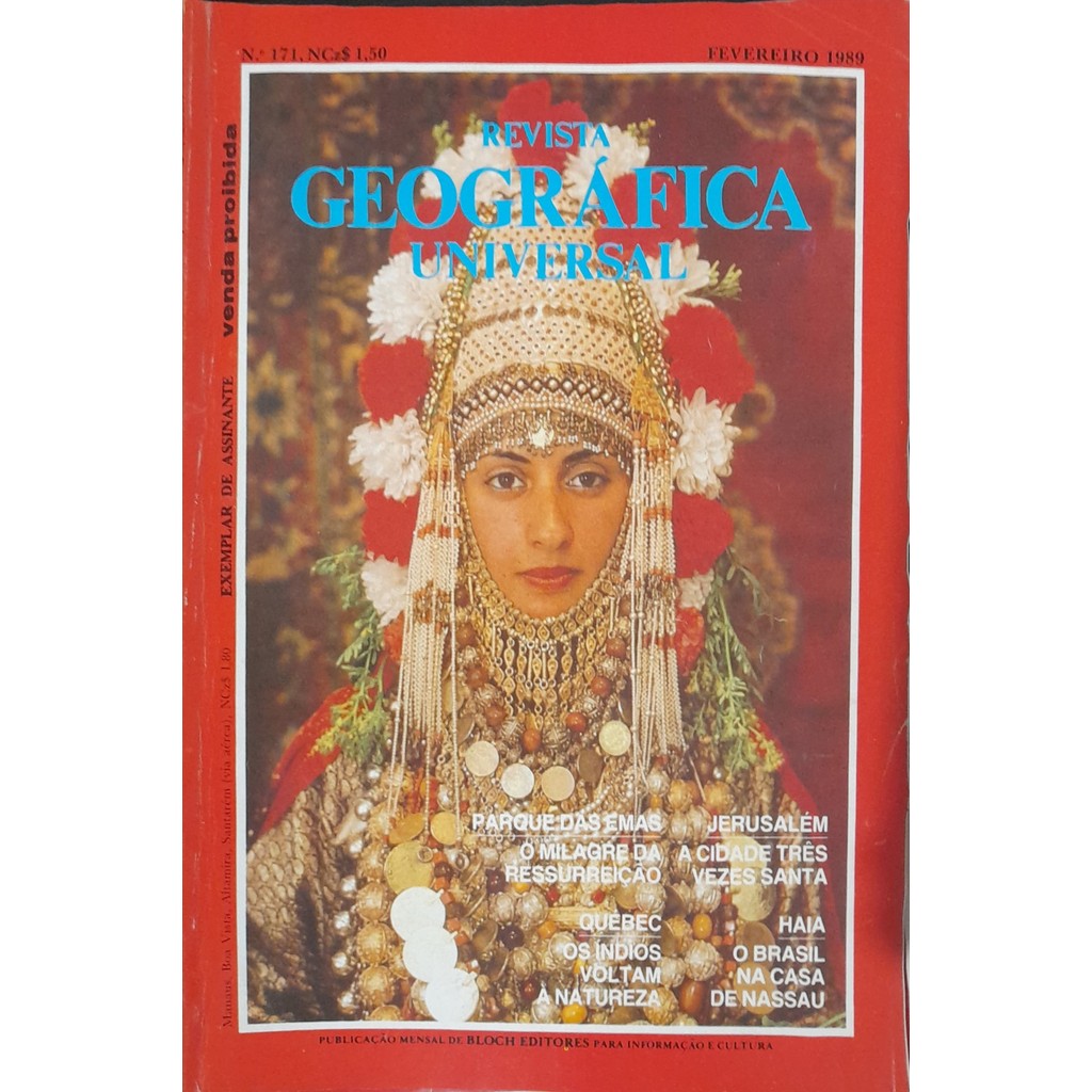 Revista Geográfica Universal nº 171 Fevereiro 1989 de Bloch 7999370