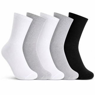 Kit 6 Pares Meia Cano Alto Masculina Feminina Algodão Confortável Academia