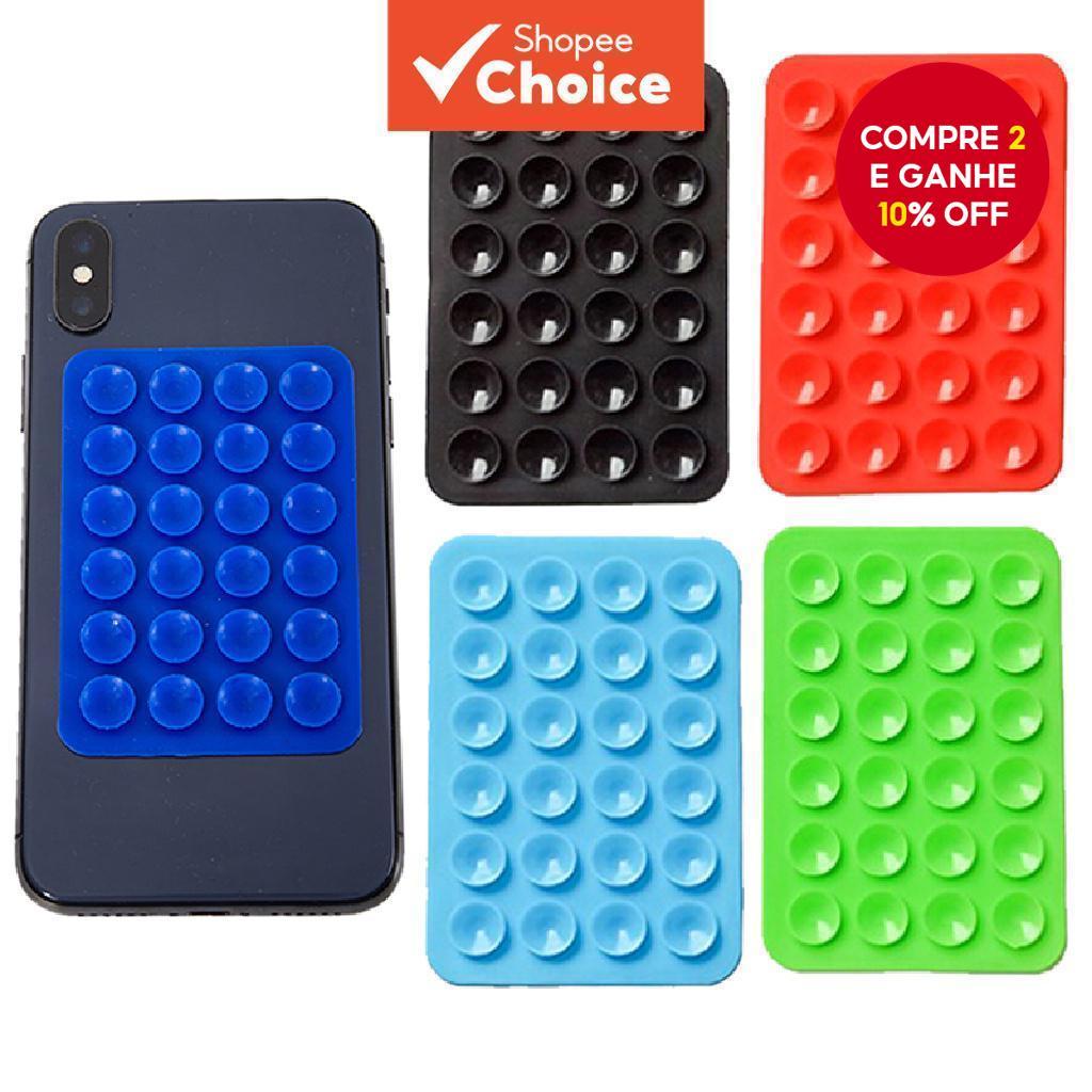 Ventosas De silicone De 1 Unidade , Minimalista Preto , Capa De Telefone Antiderrapante , Suporte Portátil E Móvel