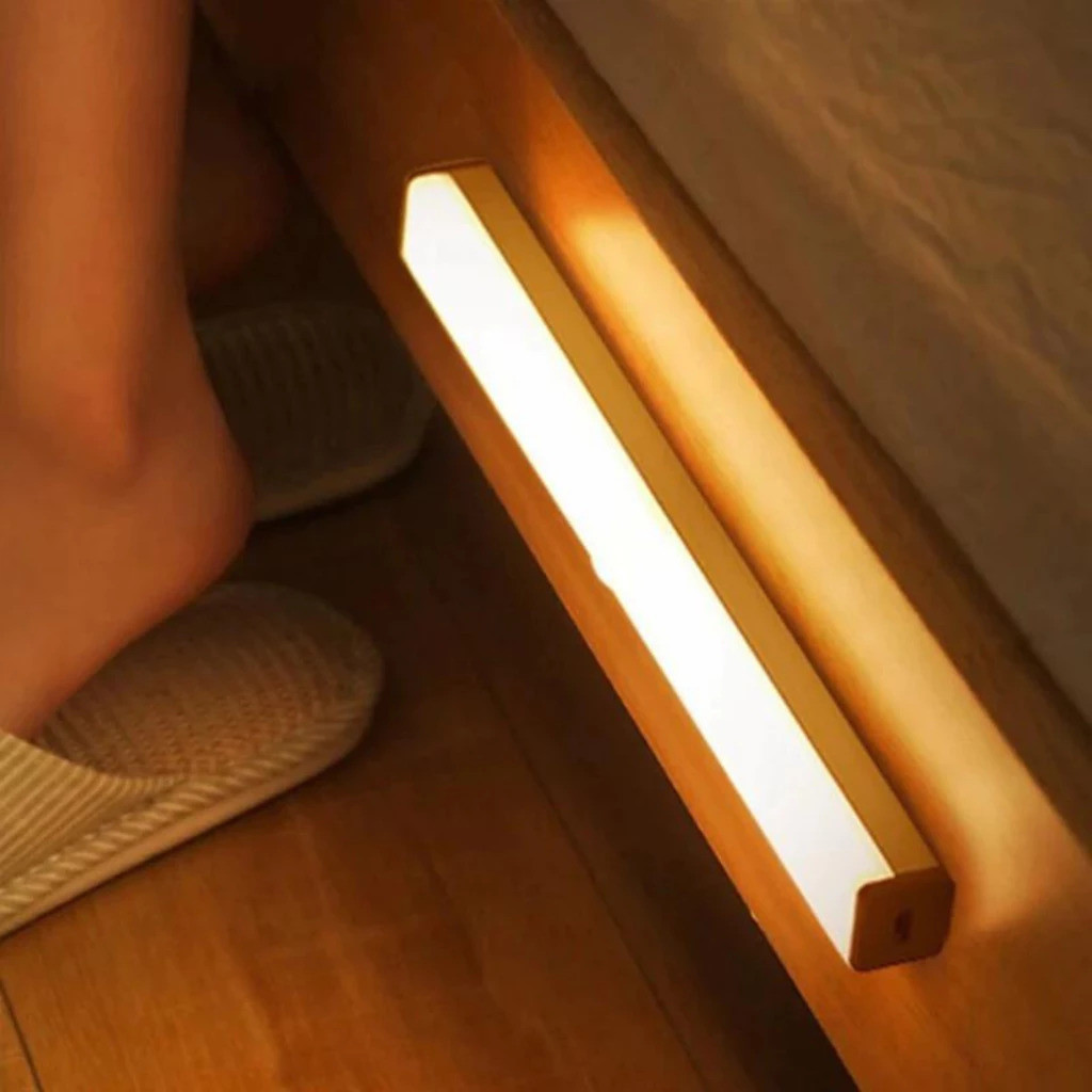 50cm Smart Luminária Inteligente Ultra LED com sensor de movimento sem fio e Recarregável USB para Baixo do Armário em Oferta na Shopee