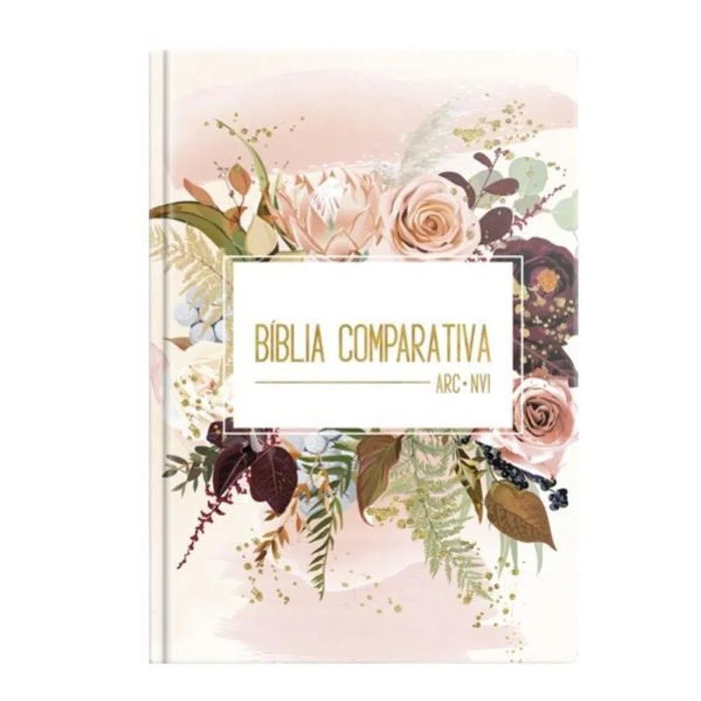 Bíblia Comparativa Extra Grande RC e NVI | Flor de Henna | GEOGRÁFICA