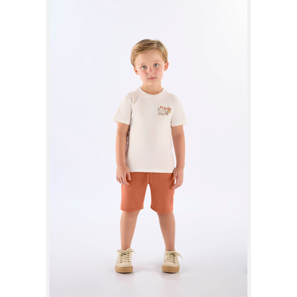 Conjunto Camiseta Estampada Bermuda Up Baby