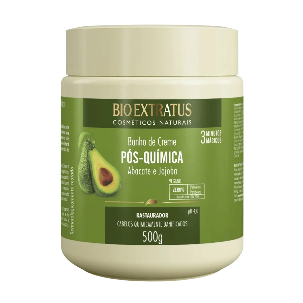 Bio Extratus Pós-Química Banho de Creme 500g Tratamento em Oferta na Shopee