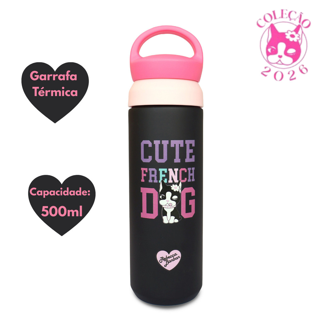 Garrafa Térmica 500ml Rebecca Bonbon Modelo:Bottle Satin-Pt