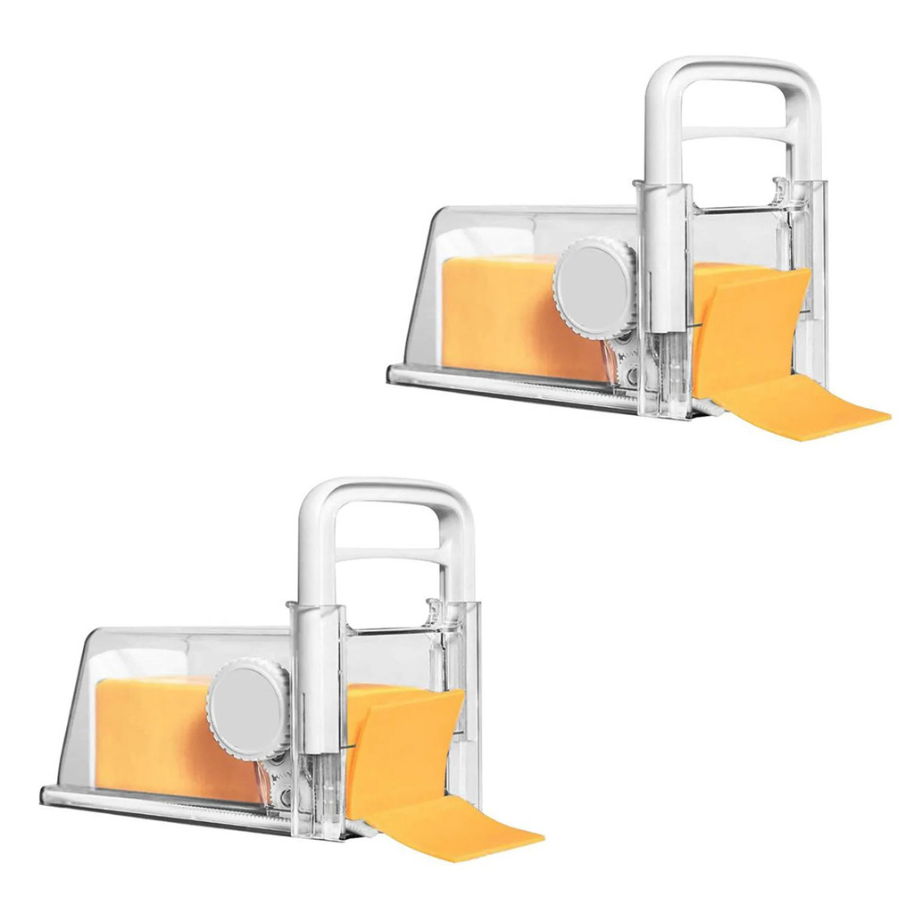 Cortador Ralador Fatiador de Queijo Presunto 4 em 1 Kit 2 Uni Manual Lamina Inox Porte Hermetico Cozinha Culinaria