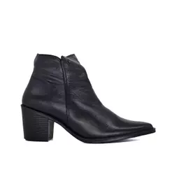 Bota Feminina Perlatto Loren Couro Preto - LOR011-CFTLU29