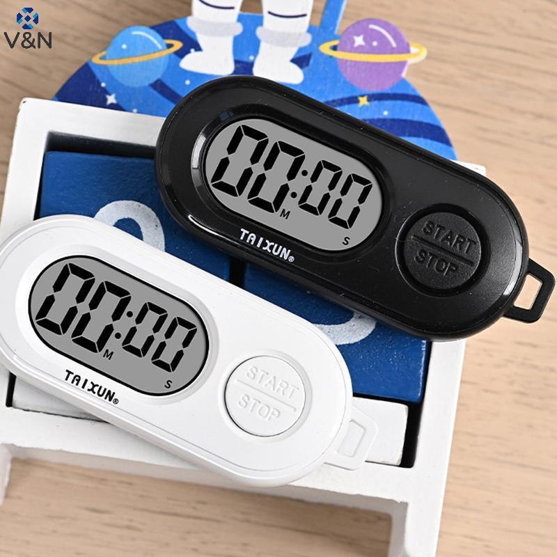 (V & N) Stop Timer Sports Chaveiro Com Tela LCD Poeta Tamanho Ornamento Contagem Regressiva Digital Clo Para Vários Cená