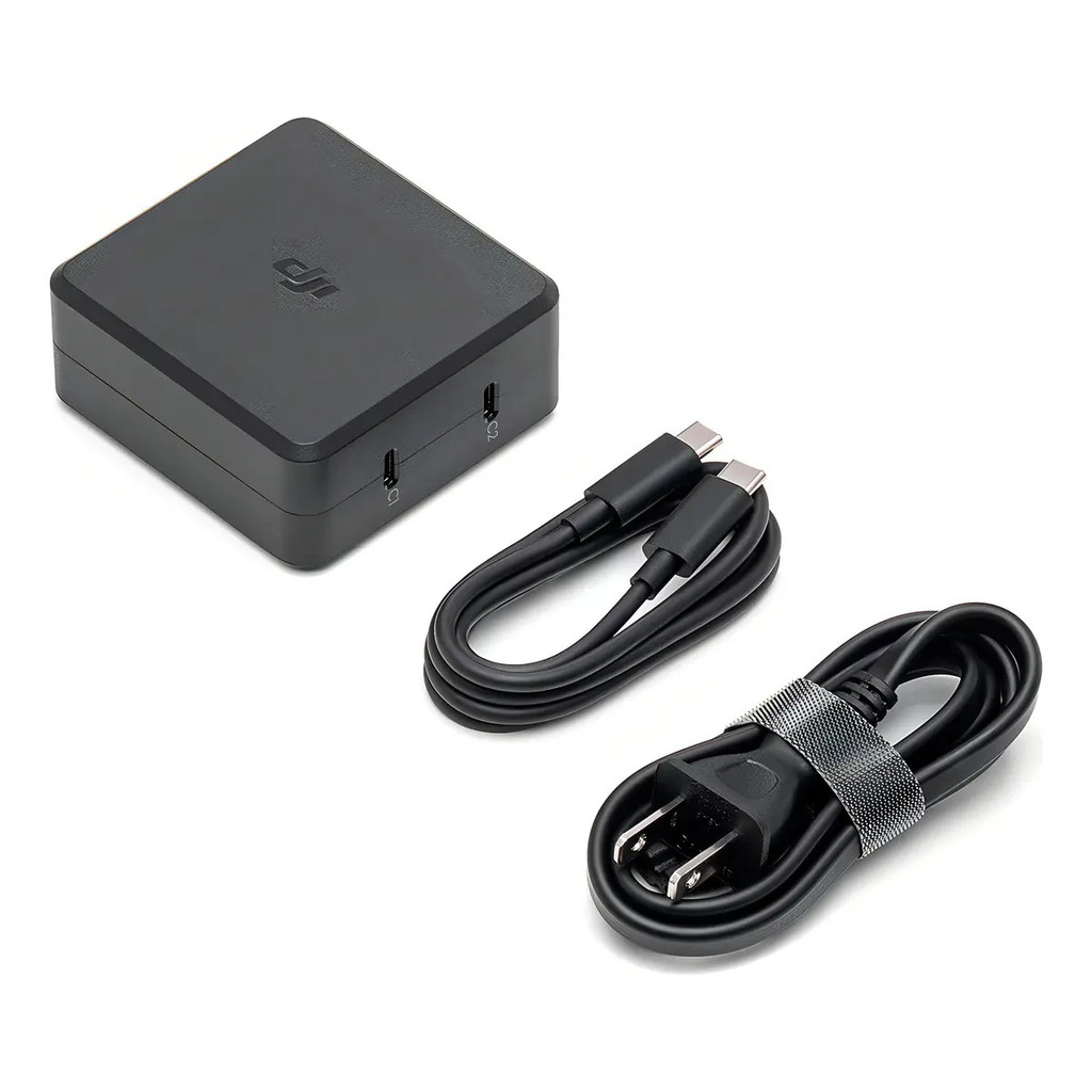 Carregador de Bateria de Drone USB-C DJI 100W Para Mavic 3, Air 3 e Avata 110/220 Turbo Original DJI