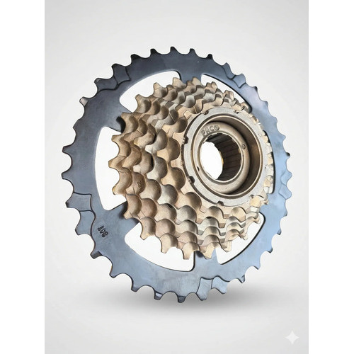 Catraca Roda Livre Bike 7v 14/34 Megarange Cubo Rosca 21v 26 Dourado-escuro 14 34 - Dourado-escuro