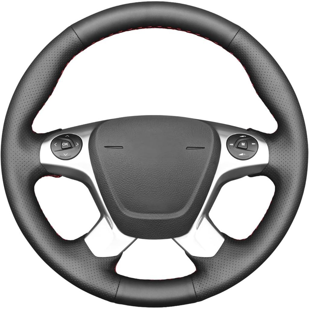 MEWANT Capa De Volante De Carro Costurada À Mão Personalizada Respirável Para Ford Transit 2014-2020/2012-2018/Tourneo 2