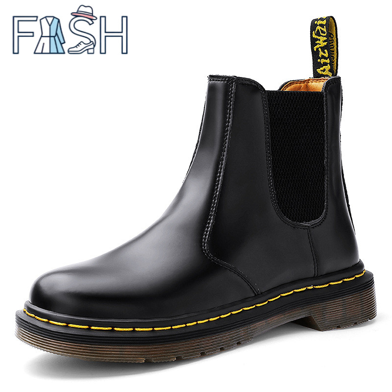 Botas masculinas sapatos masculinos 2976 Chelsea botas casais masculinos Martin botas curtas masculinas botas de couro f