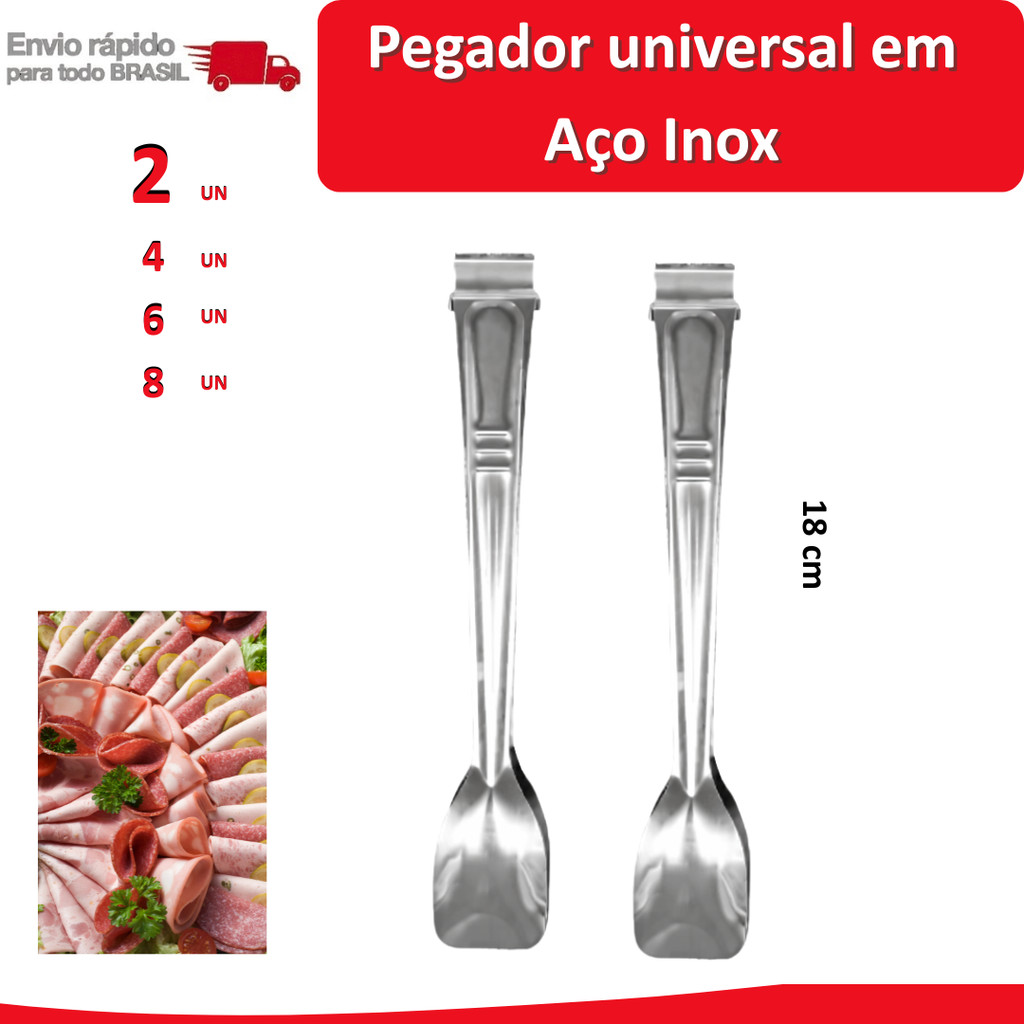 8/6/4/2 Pegador Universal em Aço Inox frios carnes salada gelo durável cozinha bebidas comida