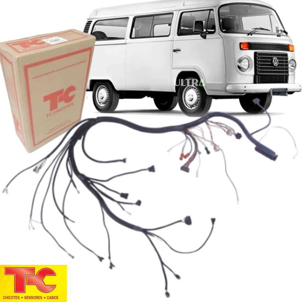 Chicote Motor para VW Volkswagen Kombi 1.4 Flex - 2007 a 2013 - Módulo IAW 4AVB (TC Chicotes TC500.0456)