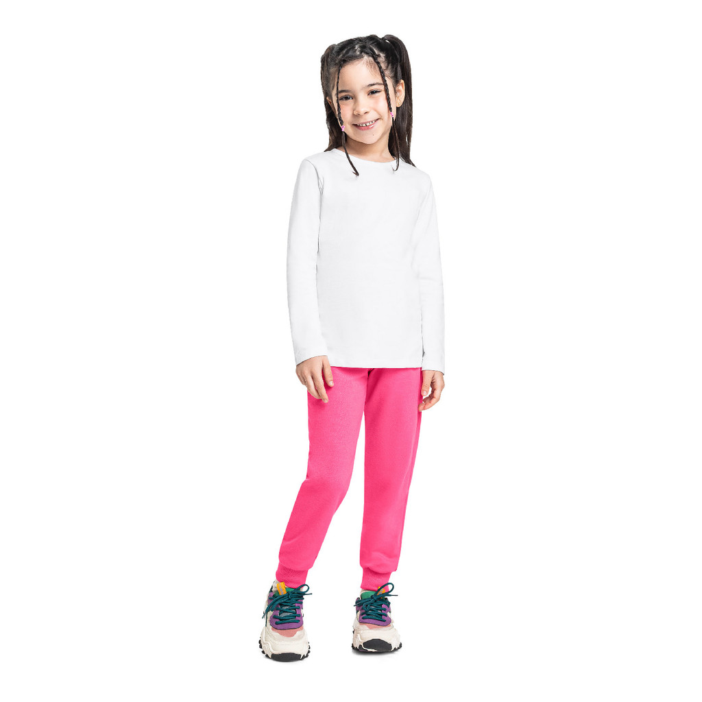 Blusa Infantil Básica em Meia Malha Bee Loop