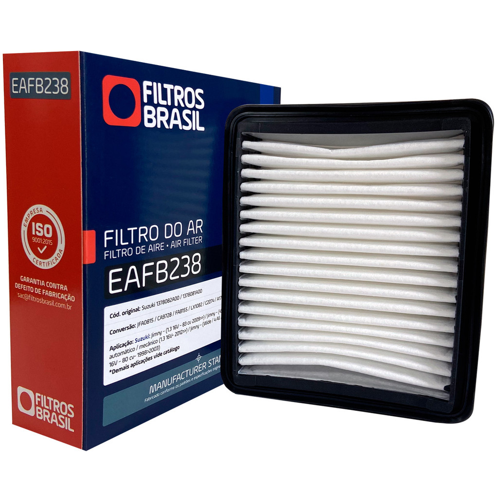 Filtro Ar Motor Para Suzuki Jimny Gasolina 2012 A 2023