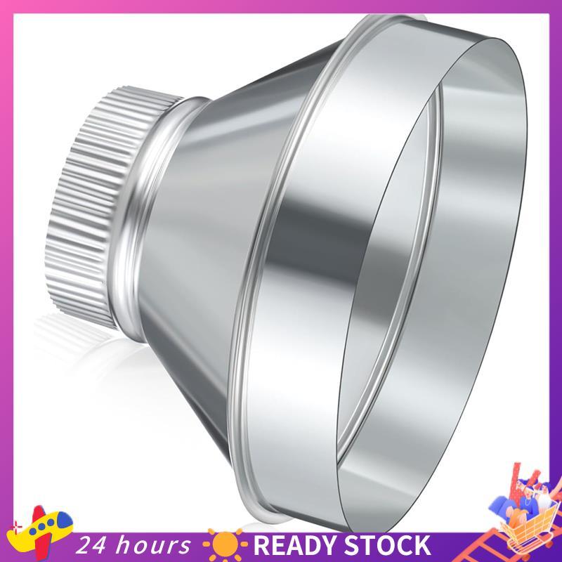 Adaptador De Duto De Ar De 8 A 4 Polegadas , Redutor , Aumento De Aço Galvanizado , Conector De Tubo Frisado Redondo , A