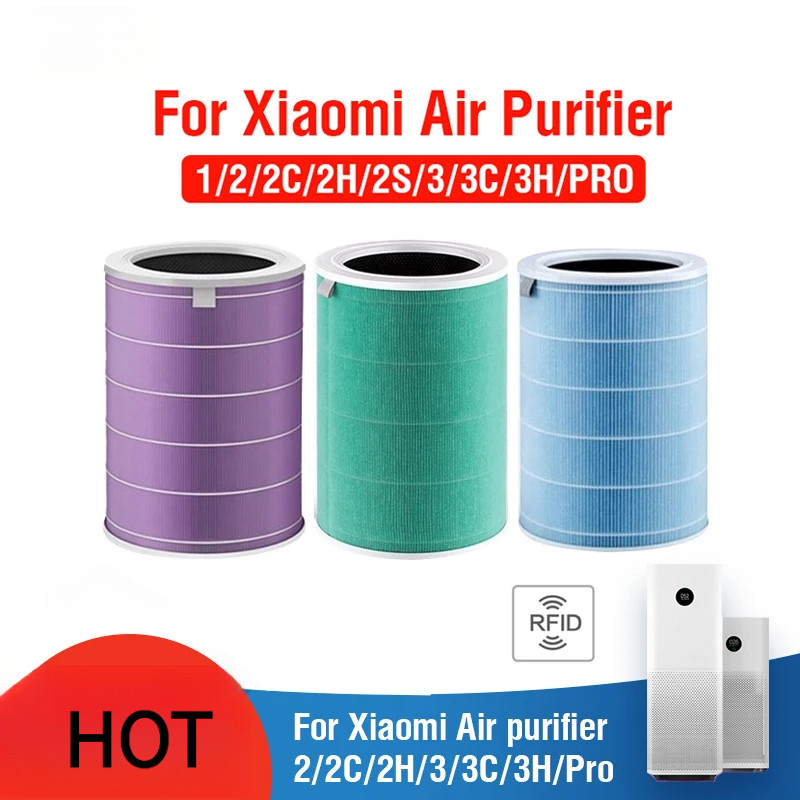 Filtro De Ar Para Xiaomi Mi Purificador De 1 2 2S 2C 2H 3 3S 3C 3H Filtros Carbo