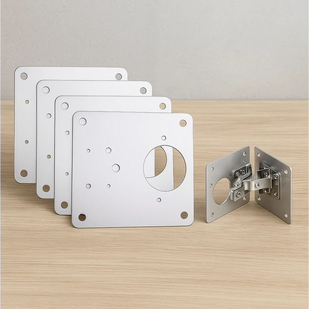 Kit Placas Reparo Para Consertar Dobradiça Armário MDF Porta Guarda Roupa Conserto em Oferta na Shopee