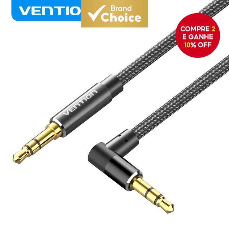 [Shopee Choice] Vention Cabo De Áudio 3.5 Mm Hi-Fi Som Estéreo Nylon Trançado Macho Para Auxiliar Tablet De 90 Graus Tel em Oferta na Shopee