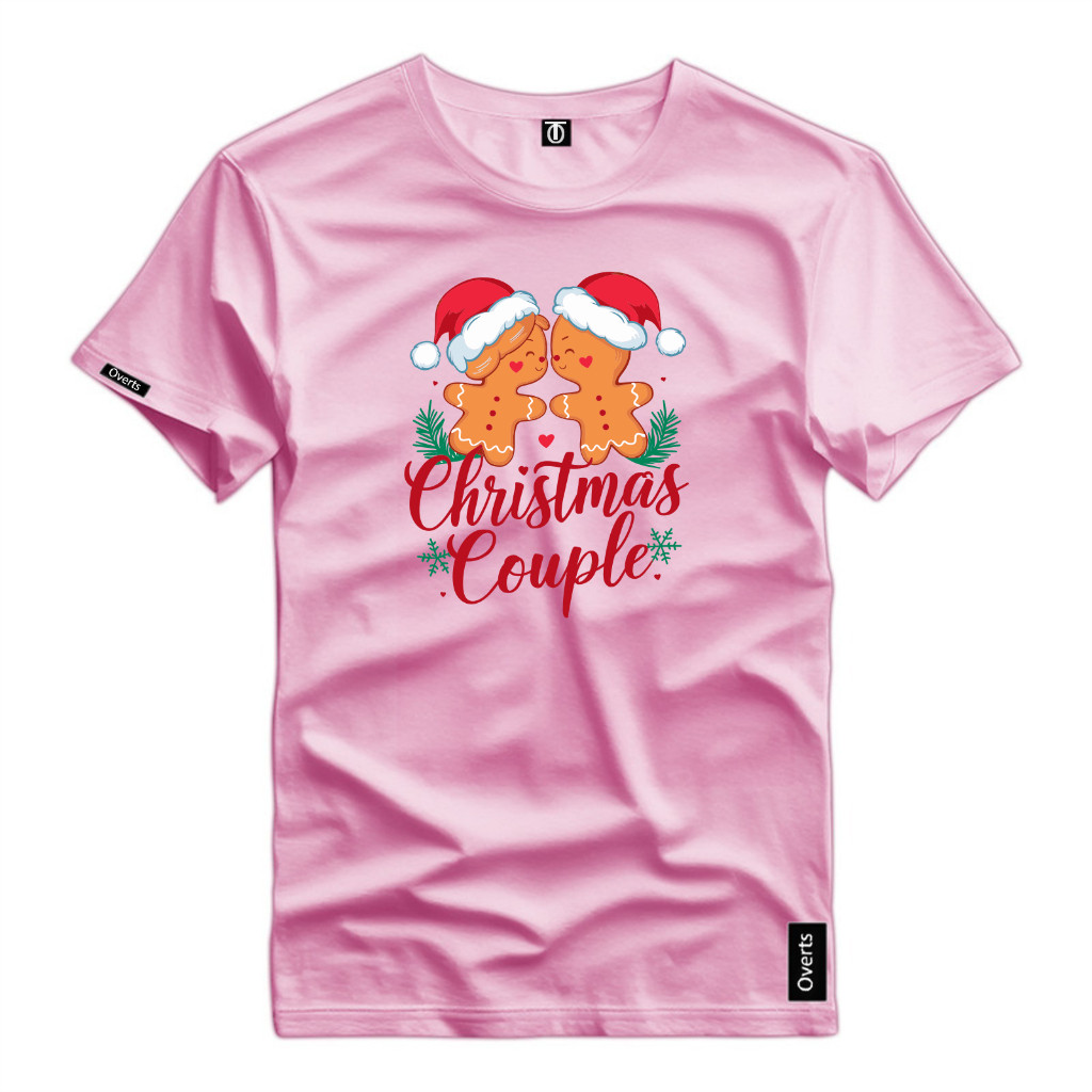 Camiseta Unissex Christmas Couple Natal 2025  Confortavel 100% Algodão Premium Premium Malha Reforçada Envio Em Até 4 Ho