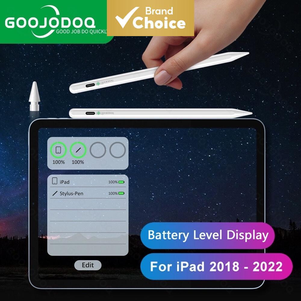 GOOJODOQ Caneta Stylus 2 em 1 - Rejeição de Palma para iPad Pro 11/12.9, Air 4/5 e Gen 9/10 (2018-2022)
