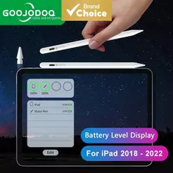 GOOJODOQ Caneta Stylus 2 em 1 - Rejeição de Palma para iPad Pro 11/12.9, Air 4/5 e Gen 9/10 (2018-2022)