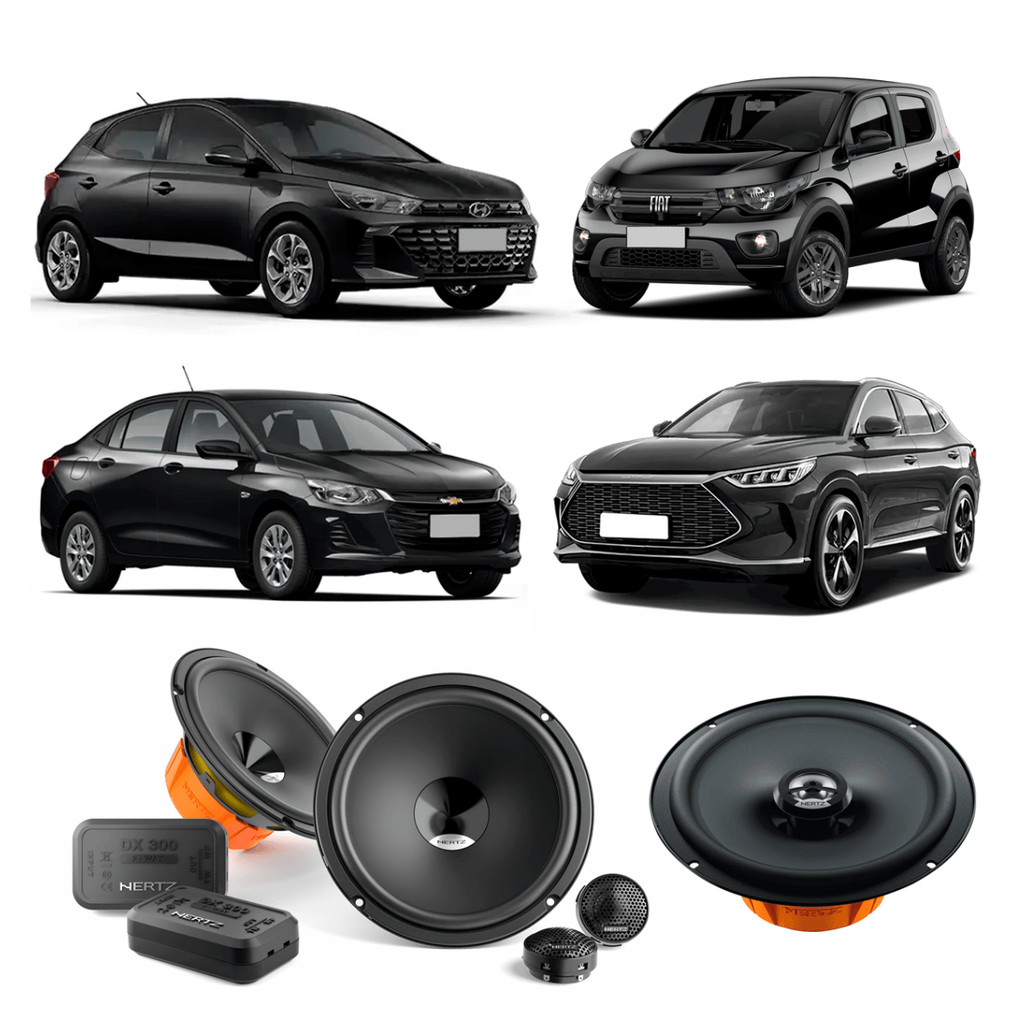 Kit Duas Vias Hertz DSK 165.3 + Par Alto Falante Hertz DCX 165.3 6,5 Polegadas em Oferta na Shopee