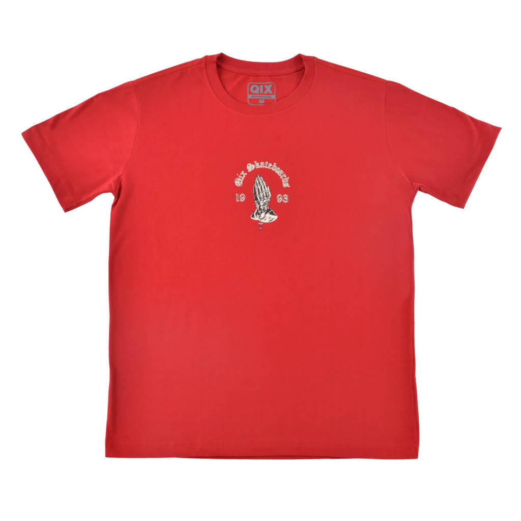 Camiseta QIX Skull Skateboard Original Algodão Macia Internacional Plus Maos em Oferta na Shopee