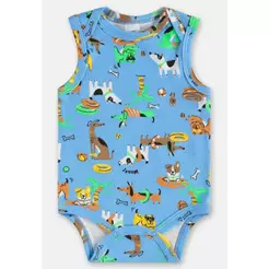 Body Regata Bebê Menino Suedine Up Baby