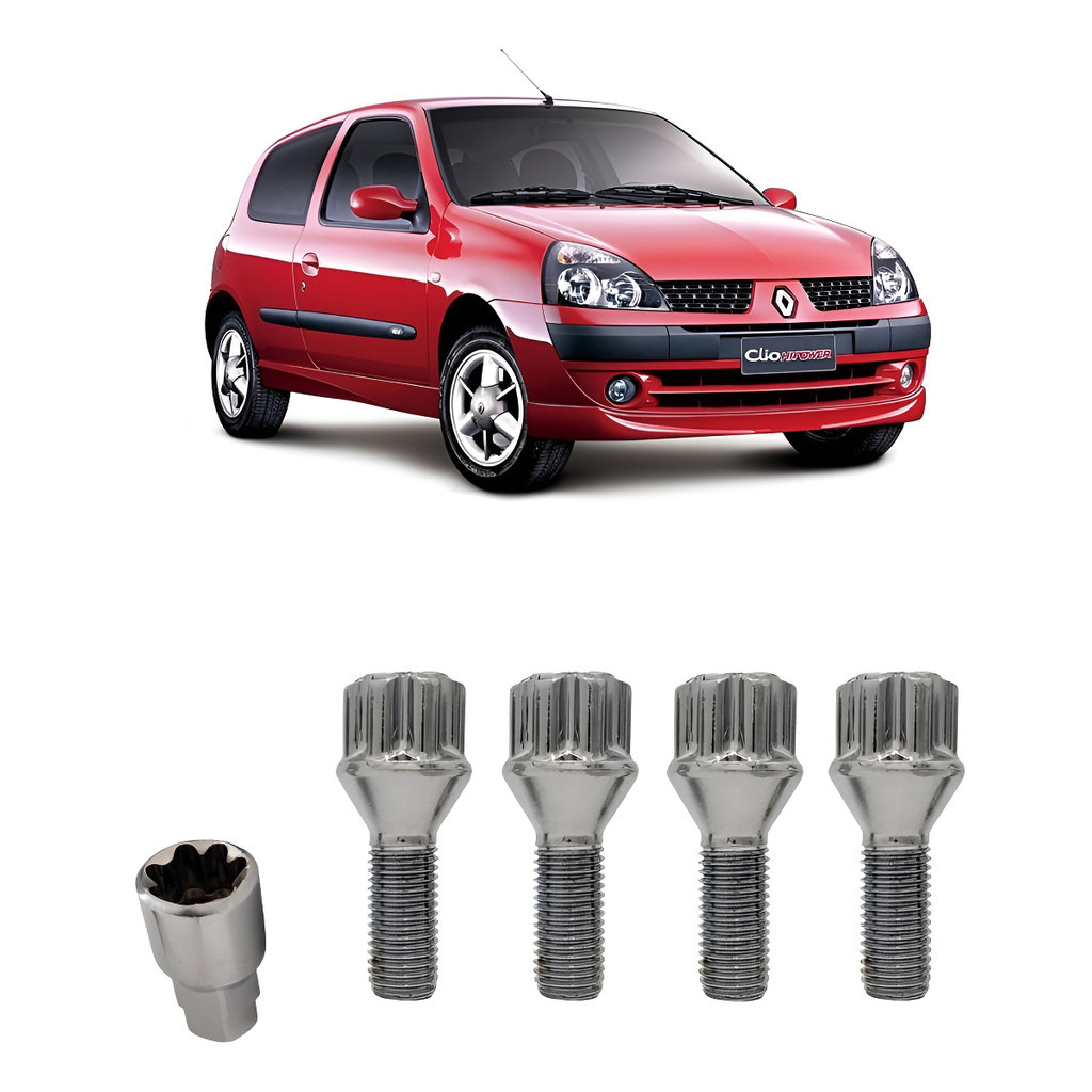 Trava Roda Parafuso Antifurto Para Renault Clio
