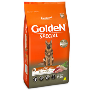 Ração GoldeN Special Cães Adultos Frango e Carne 15kg em Oferta na Shopee