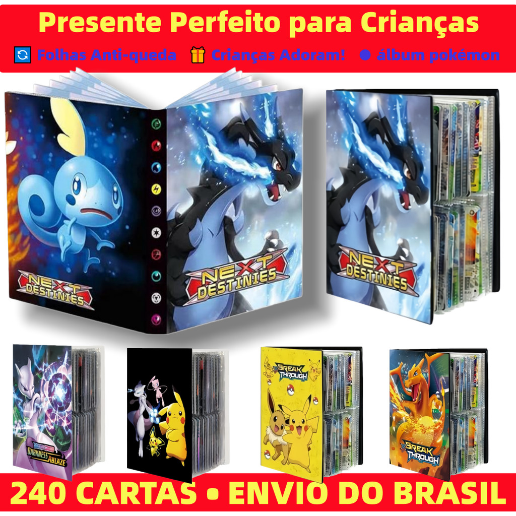 Álbum 240 Cartas Infantil – Presente Surpresa – Vários Personagens – Pronta Entrega Brasil em Oferta na Shopee