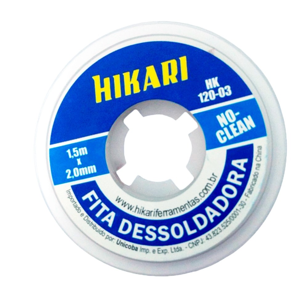 Fita Malha Dessoldadora Hikari HK-120-03 em Oferta na Shopee