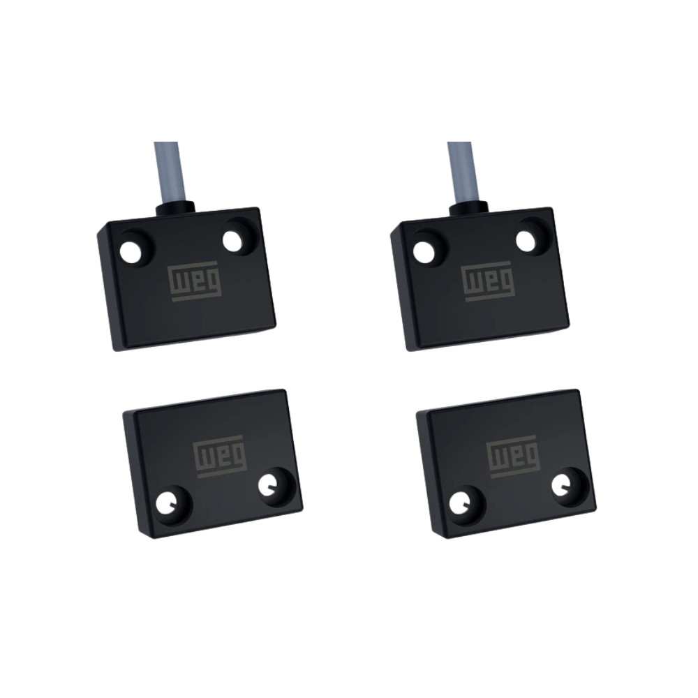 KIT 2X SENSORES MAGNÉTICO WEG SSM5-30R1P2A + 2X ATUADORES MAGNÉTICO DE SEGURANÇA WEG ASSM5-30RP NR12